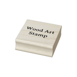 Erstellen Sie Ihre eigene 2" x 2" Holz-Kunst  Gummistempel