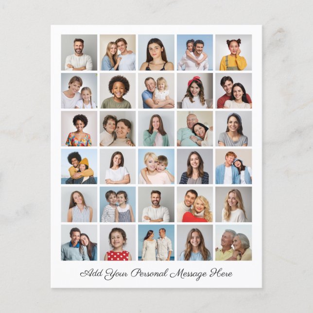 Erstellen Sie Ihre eigene 30-Foto-Collage hinzufüg Flyer (Vorne)