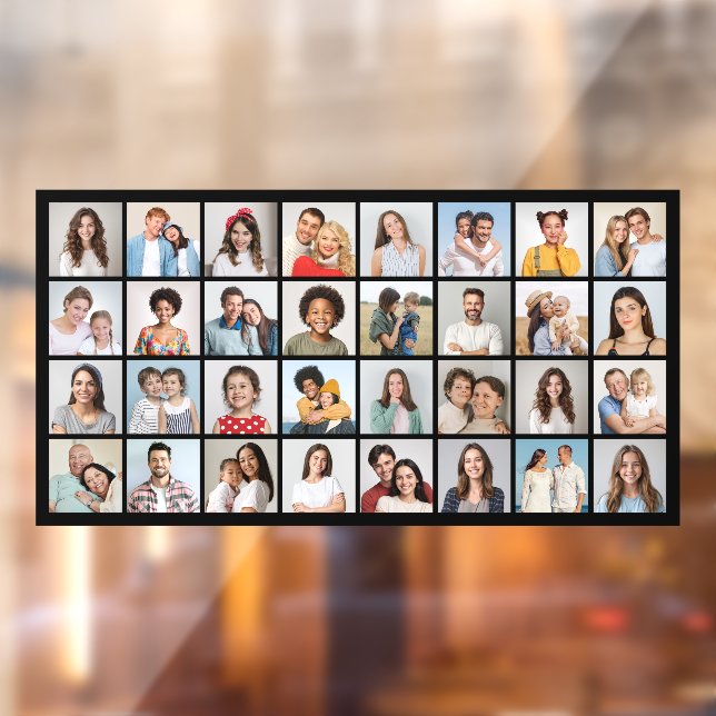 Erstellen Sie Ihre eigene 32 FotoCollage Fensteraufkleber (Blatt 2)