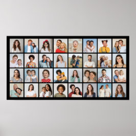 Erstellen Sie Ihre eigene 32 FotoCollage Poster