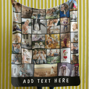 Erstellen Sie Ihre eigene 35-Foto-Collage-Flanelld Fleecedecke