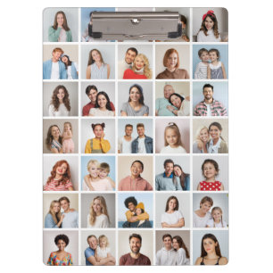 Erstellen Sie Ihre eigene 35-Foto-Collage Klemmbrett