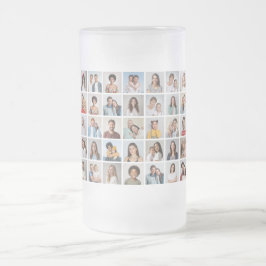 Erstellen Sie Ihre eigene 35-Foto Collage Mattglas Bierglas