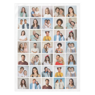 Erstellen Sie Ihre eigene 35-Foto Collage Tischdecke