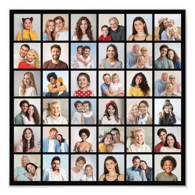 Erstellen Sie Ihre eigene 36 Foto Collage Foto Erw (Vorne)