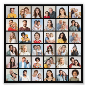 Erstellen Sie Ihre eigene 36-Foto-Collage-Fotoverg Fotodruck
