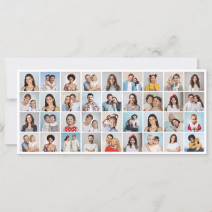Erstellen Sie Ihre eigene 36-Foto-Collage-Grußkart Karte