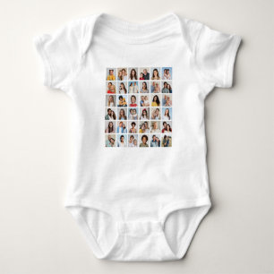 Erstellen Sie Ihre eigene 36 FotoCollage Baby Strampler