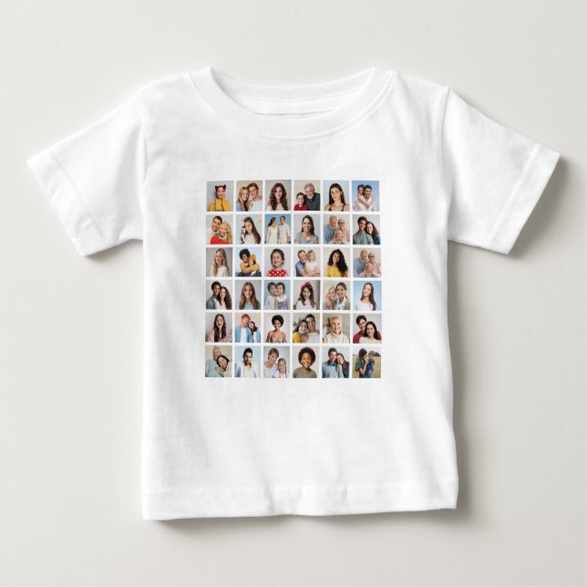 Erstellen Sie Ihre eigene 36 FotoCollage Baby T-shirt (Vorderseite)