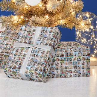 Erstellen Sie Ihre eigene 36 FotoCollage Geschenkpapier
