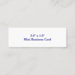 Erstellen Sie Ihre eigene 3,0" x 1,0" Mini-Visiten Mini Visitenkarte