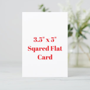 Erstellen Sie Ihre eigene 3,5" x 5" Flachkarte im