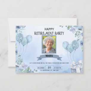 Erstellen Sie Ihre eigene 3,5" x 5" Rentnerparty-E Einladung