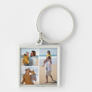 Erstellen Sie Ihre eigene 3 FotoCollage Schlüsselanhänger