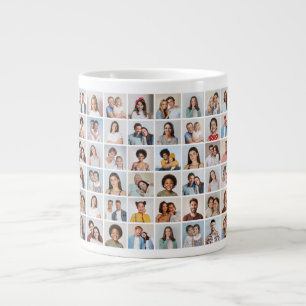 Erstellen Sie Ihre eigene 48-Foto-Collage Jumbo-Tasse