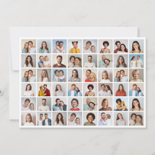 Erstellen Sie Ihre eigene 48-Foto-Collage Mitteilungskarte