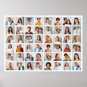 Erstellen Sie Ihre eigene 48-Foto-Collage Poster