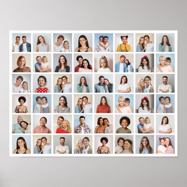 Erstellen Sie Ihre eigene 48-Foto-Collage Poster (Vorne)