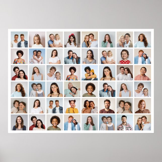 Erstellen Sie Ihre eigene 48-Foto-Collage Poster (Vorne)