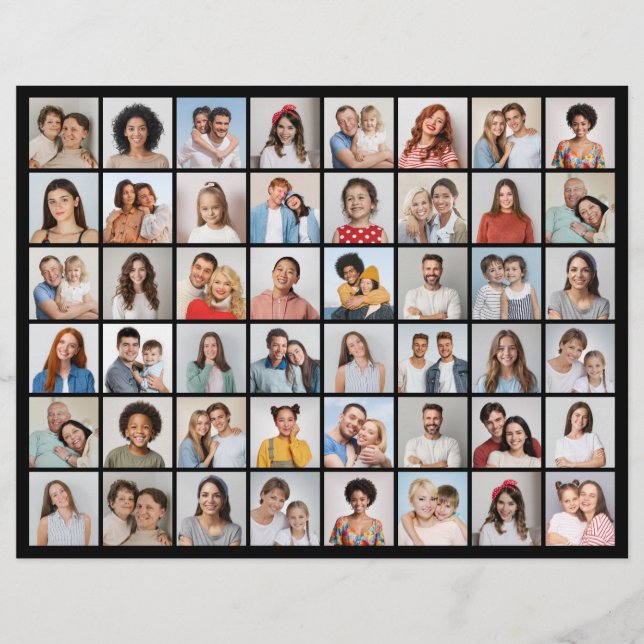 Erstellen Sie Ihre eigene 48 FotoCollage Flyer (Vorne)