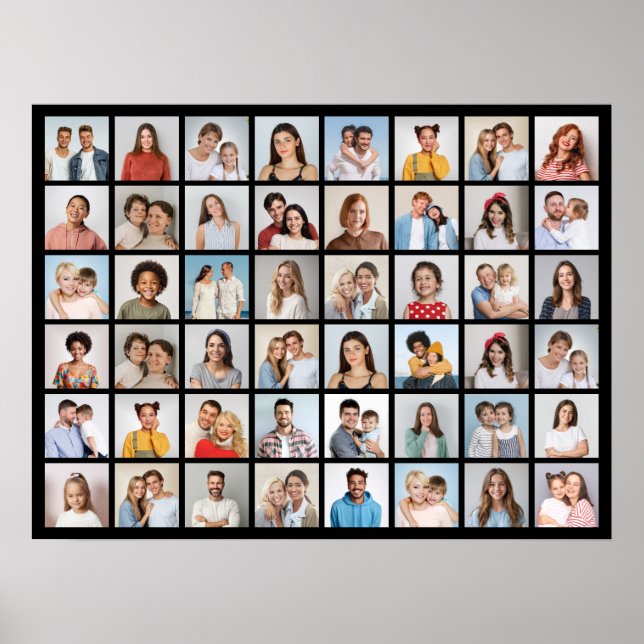 Erstellen Sie Ihre eigene 48 FotoCollage Poster (Vorne)