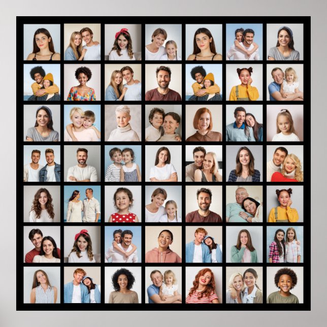 Erstellen Sie Ihre eigene 49 FotoCollage Poster (Vorne)