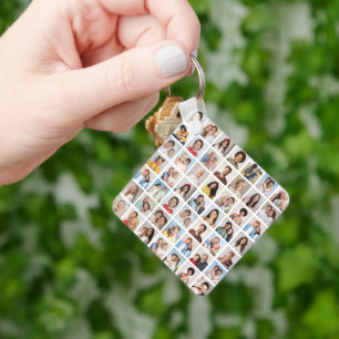 Erstellen Sie Ihre eigene 49 FotoCollage Schlüsselanhänger