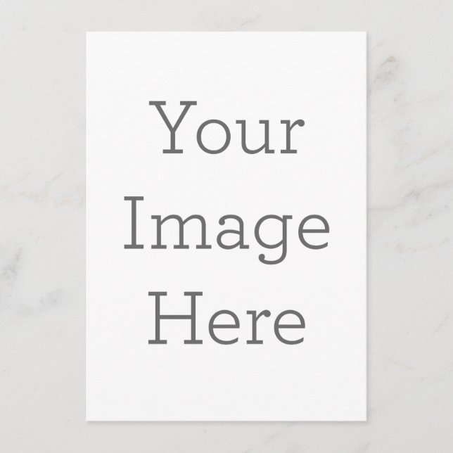 10,8 cm x 13,9 cm Flache Menükarte (Vorderseite)