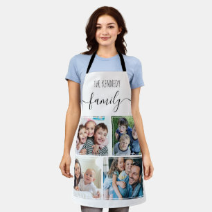 Erstellen Sie Ihre eigene 4-Foto-Collage Familienn Schürze