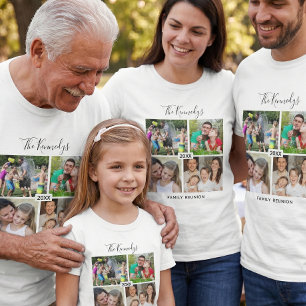 Erstellen Sie Ihre eigene 4-Foto-Collage-Familient T-Shirt