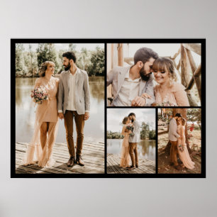 Erstellen Sie Ihre eigene 4-Foto-Collage Poster