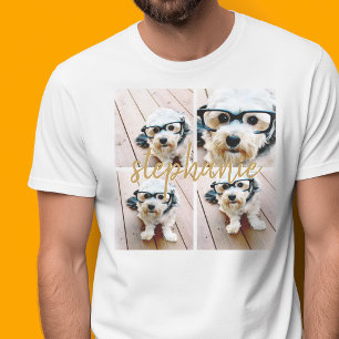 Erstellen Sie Ihre eigene 4-Foto-Collage - Skriptn T-Shirt