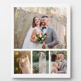 Erstellen Sie Ihre eigene 4-Foto-Hochzeitskollekti Fotoplatte