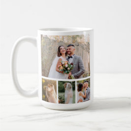 Erstellen Sie Ihre eigene 4-Foto-Hochzeitskollekti Kaffeetasse