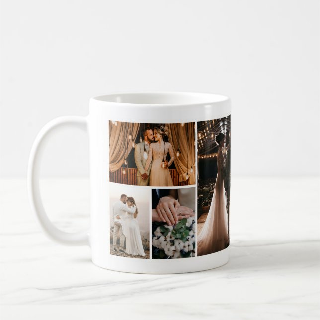 Erstellen Sie Ihre eigene 4-FotoCollage Kaffeetasse (Links)