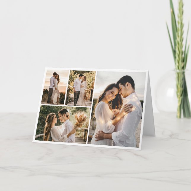 Erstellen Sie Ihre eigene 4-FotoCollage Karte (Vorderseite)