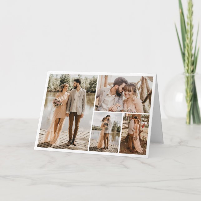 Erstellen Sie Ihre eigene 4-FotoCollage Karte (Vorderseite)