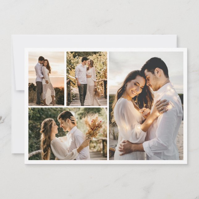 Erstellen Sie Ihre eigene 4-FotoCollage Karte (Vorderseite)