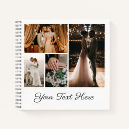 Erstellen Sie Ihre eigene 4-FotoCollage Notizbuch