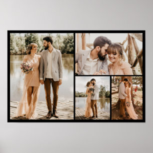 Erstellen Sie Ihre eigene 4-FotoCollage Poster