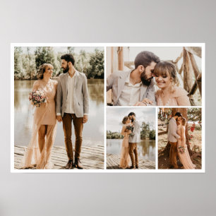 Erstellen Sie Ihre eigene 4-FotoCollage Poster