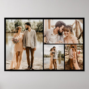 Erstellen Sie Ihre eigene 4-FotoCollage Poster