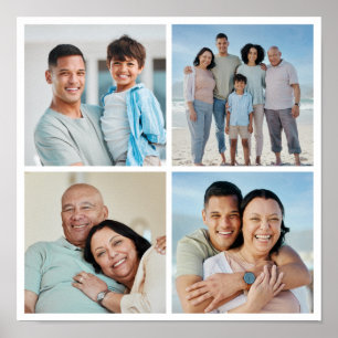 Erstellen Sie Ihre eigene 4-FotoCollage Poster