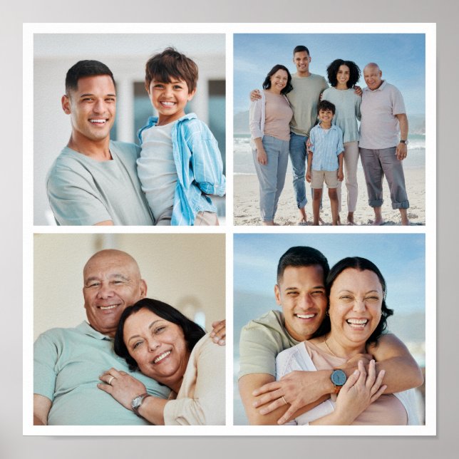 Erstellen Sie Ihre eigene 4-FotoCollage Poster (Vorne)