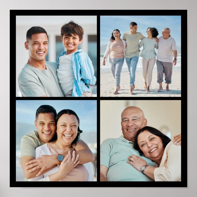 Erstellen Sie Ihre eigene 4-FotoCollage Poster (Vorne)