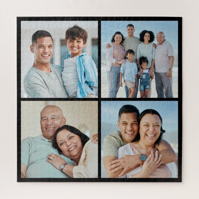 Erstellen Sie Ihre eigene 4-FotoCollage Puzzle (Vertikal)