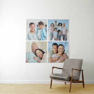 Erstellen Sie Ihre eigene 4-FotoCollage Wandteppich