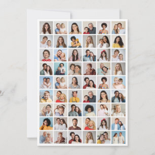 Erstellen Sie Ihre eigene 54-Foto-Collage-Notizkar Mitteilungskarte