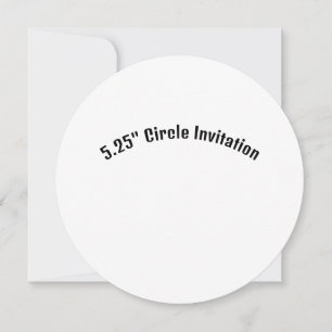 Erstellen Sie Ihre eigene 5,25" runde Einladung