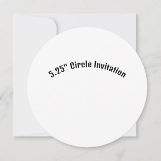 Erstellen Sie Ihre eigene 5,25" runde Einladung